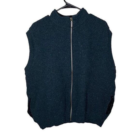 VTG Green REI Wool Blend Sweater Vest USA Made - Picture 1 of 5